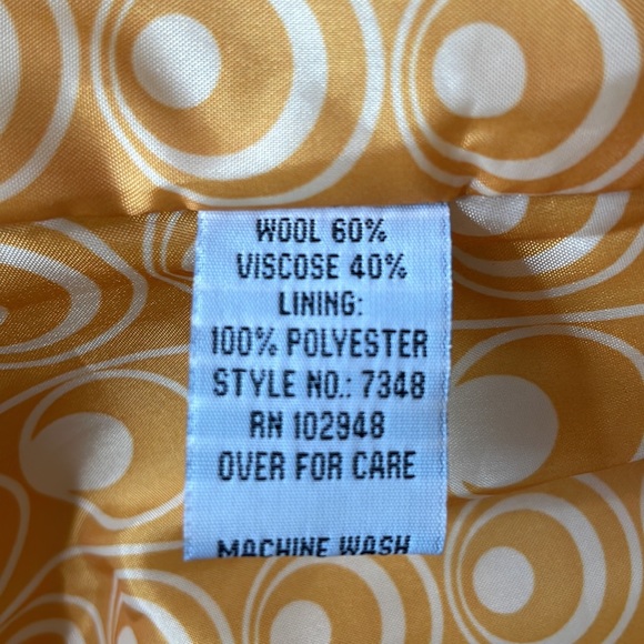 Tulle Cream Color Fully Lined Women’s Pea Coat Size Medium - Picture 13 of 13